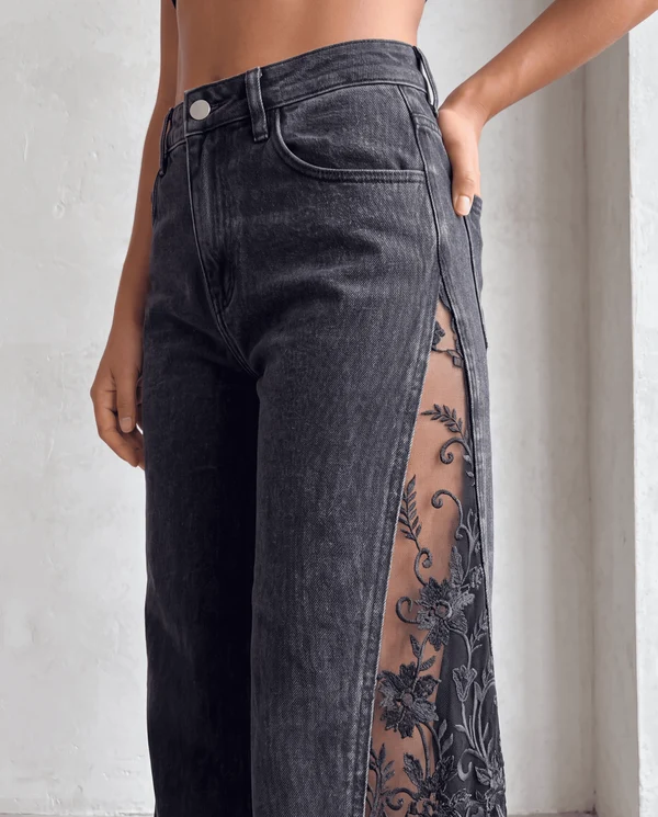 NightShade Lace Jeans