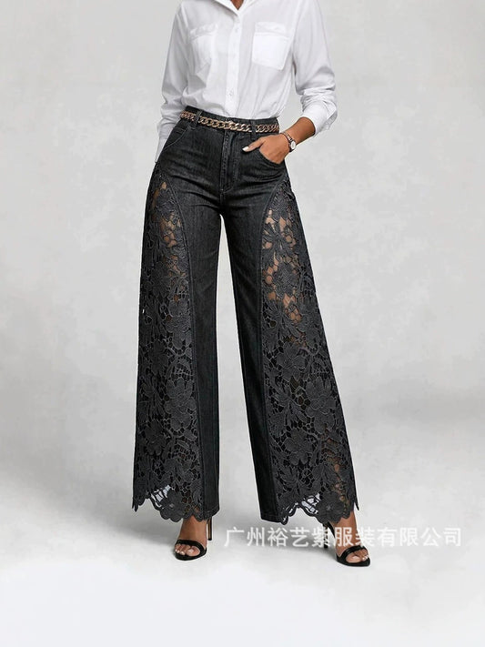NightShade Long Lace Jeans