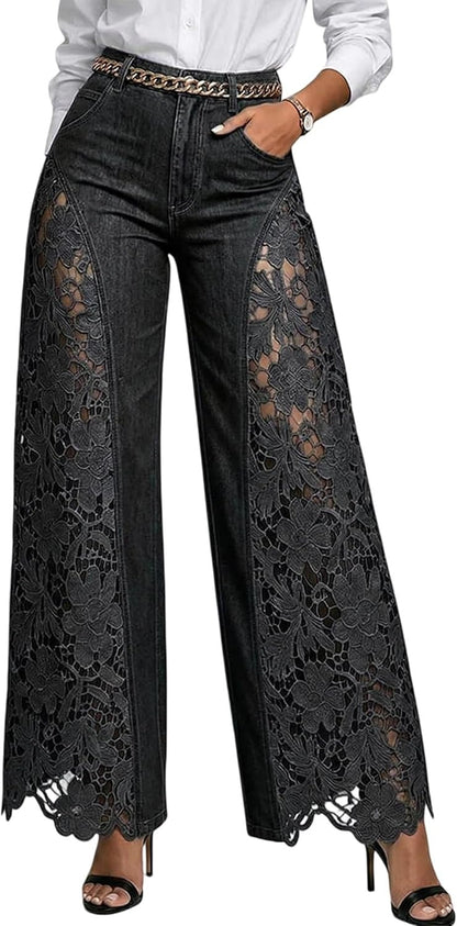NightShade Long Lace Jeans